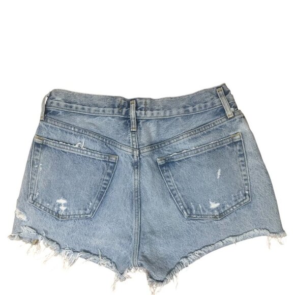 Agolde Parker Vintage Cut Off Jean Shorts Size 26 In Swapmeet Wash Distressed - Picture 5 of 12